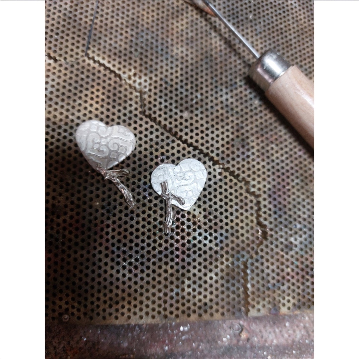 Heart earrings (no 225)