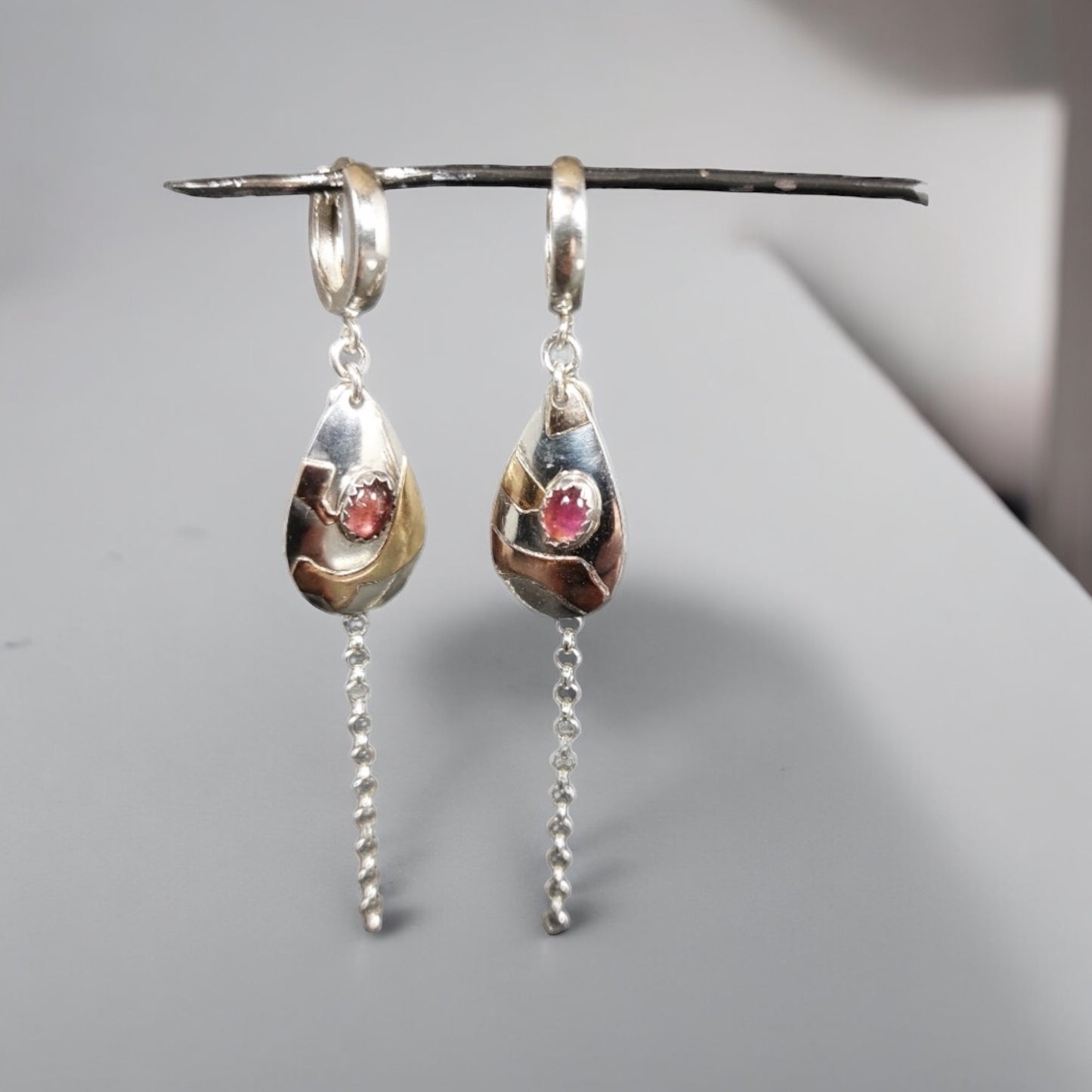 Mixed metals earings (no 227)