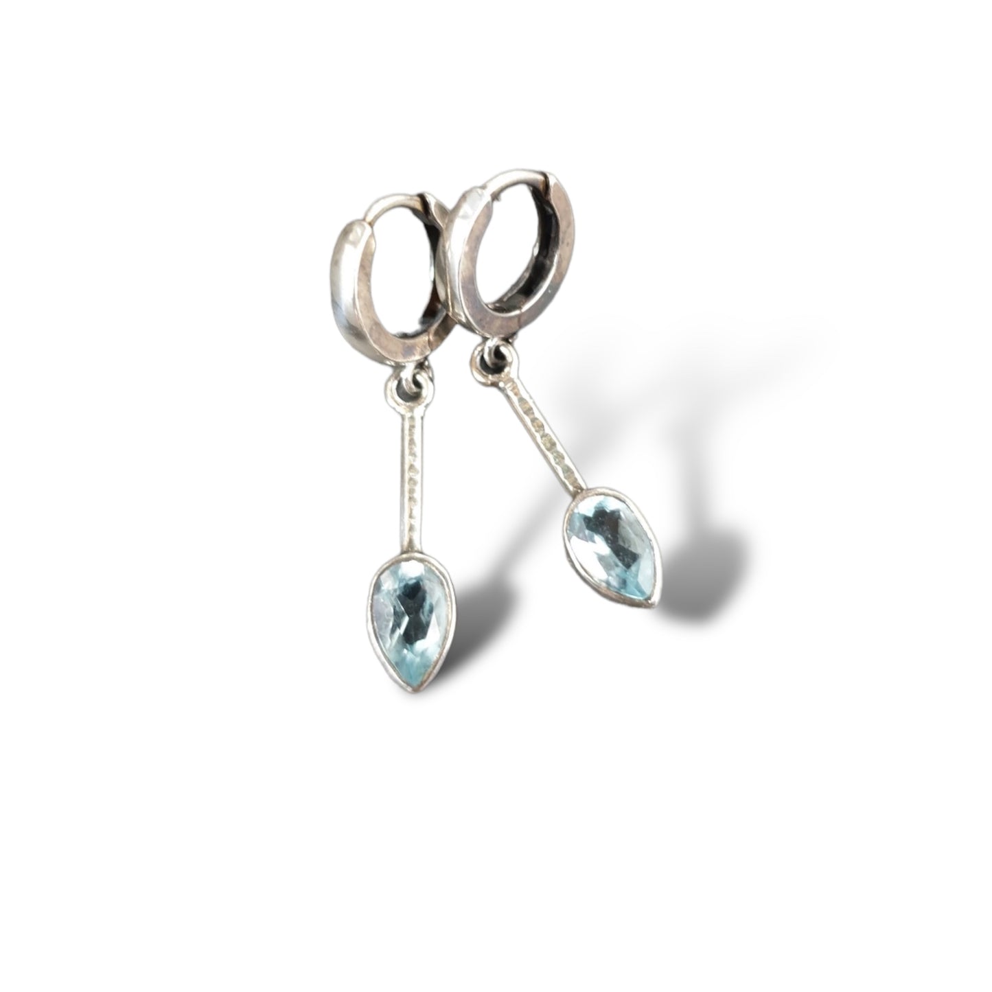 Blue topaz earings (no145)