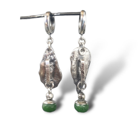 Green Agates earrings (no189)