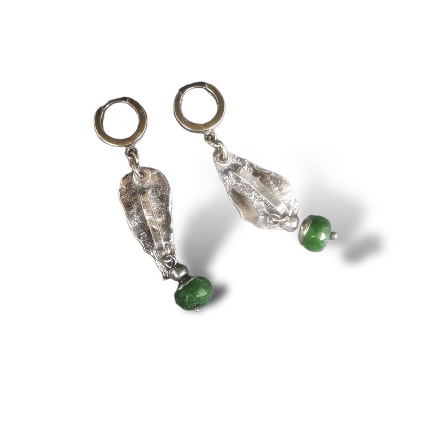 Green Agates earrings (no189)