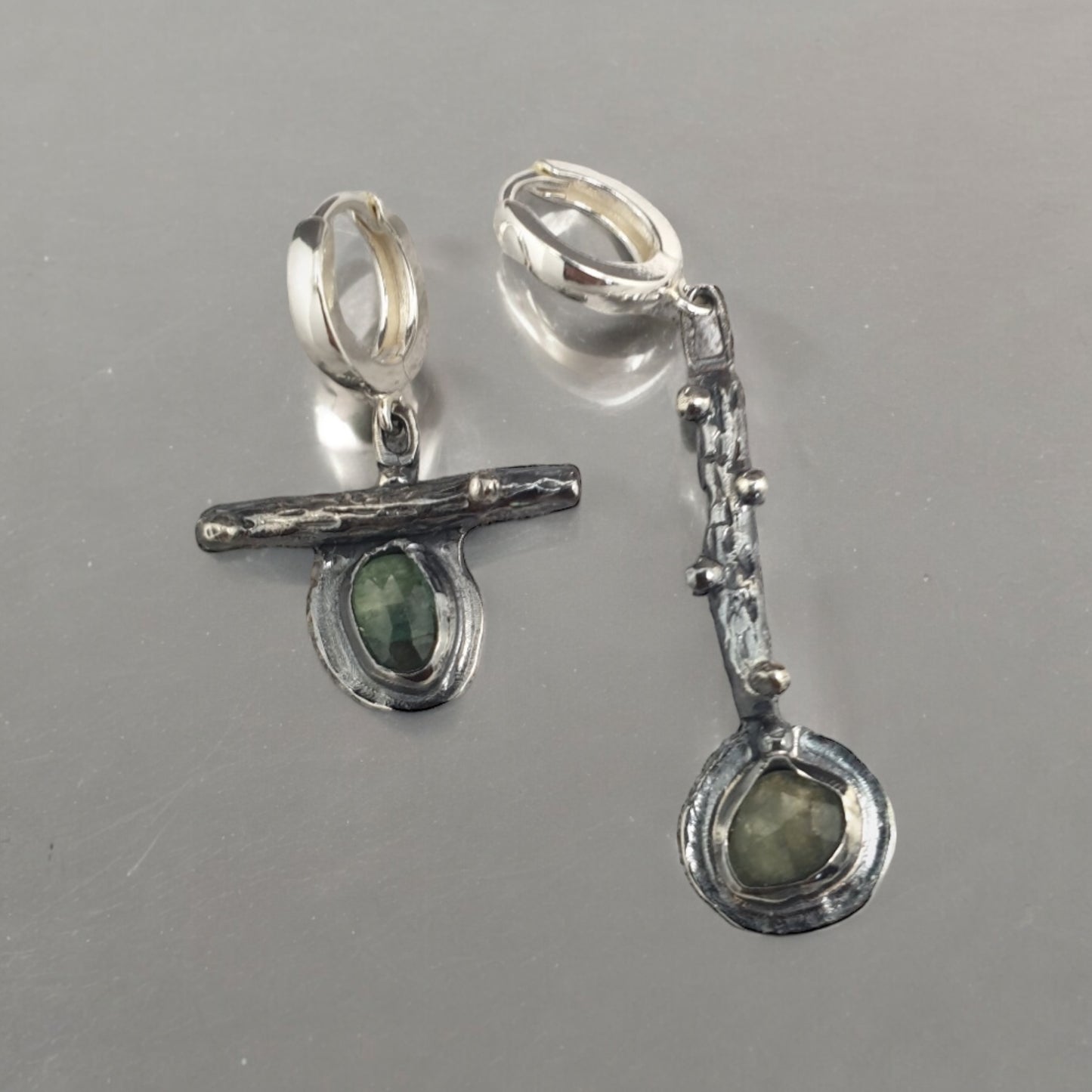 Green Tourmaline earings (no 208)