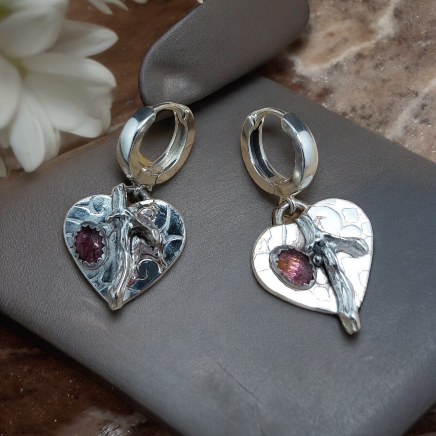 Heart earrings (no 225)