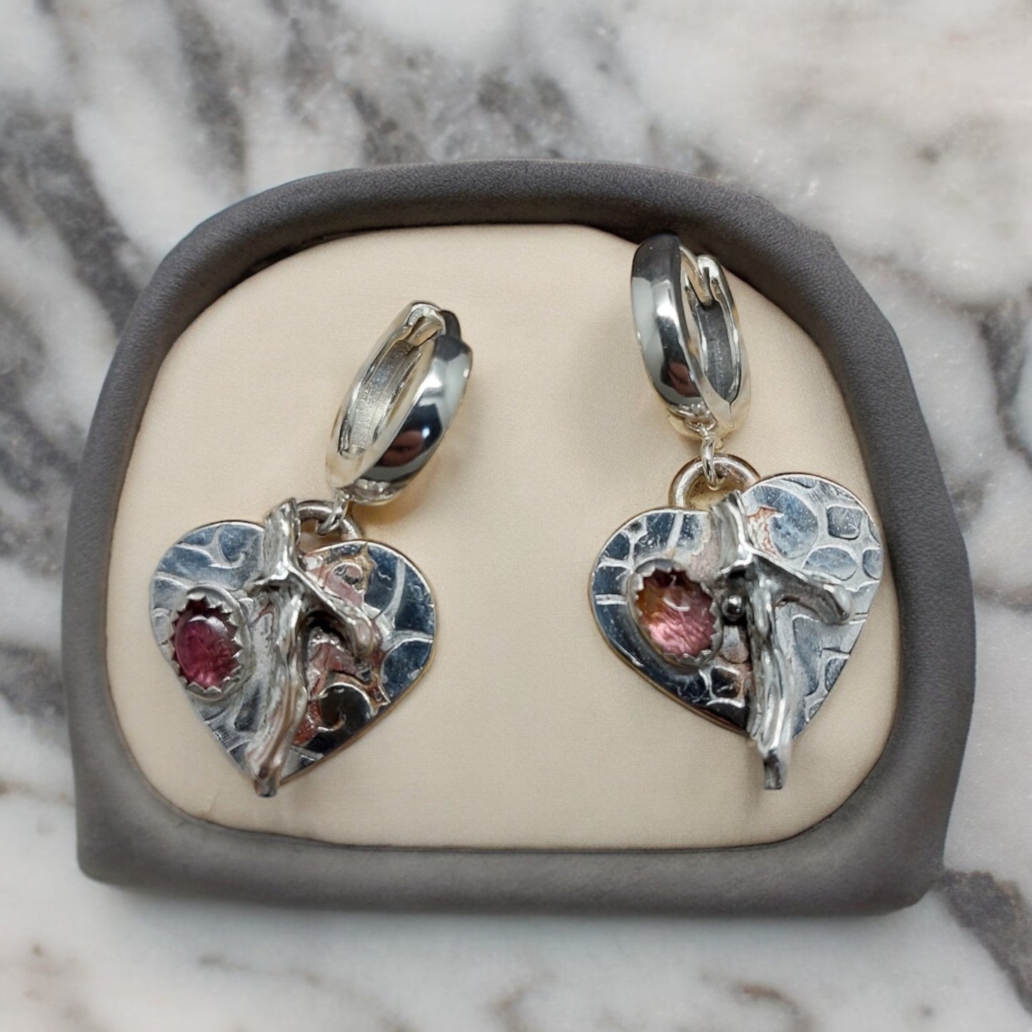 Heart earrings (no 225)