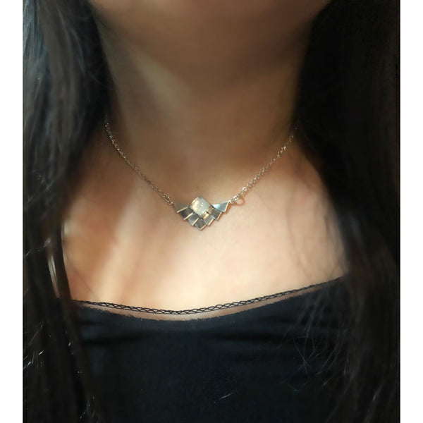Retro Moonstone Necklace